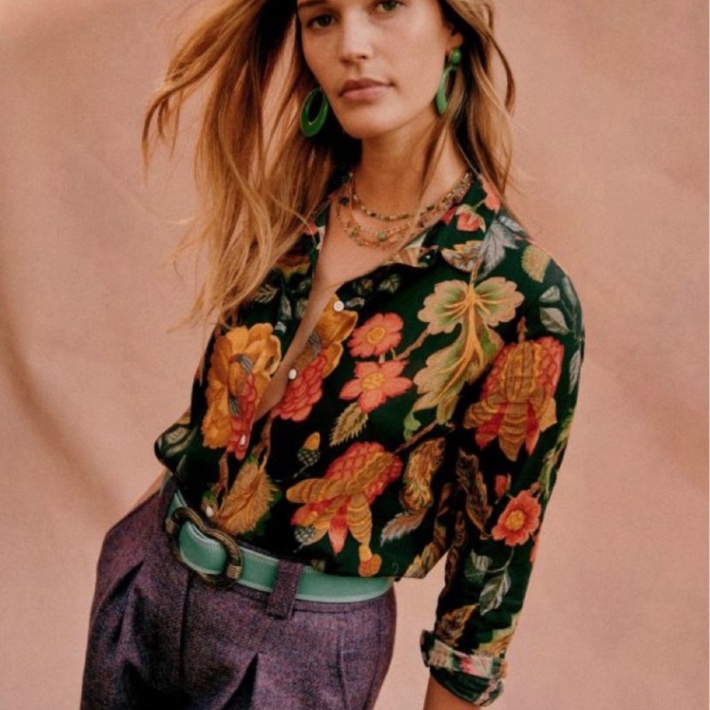 Sezane Pierro - Retro Flowers - Size 40 (US 8)